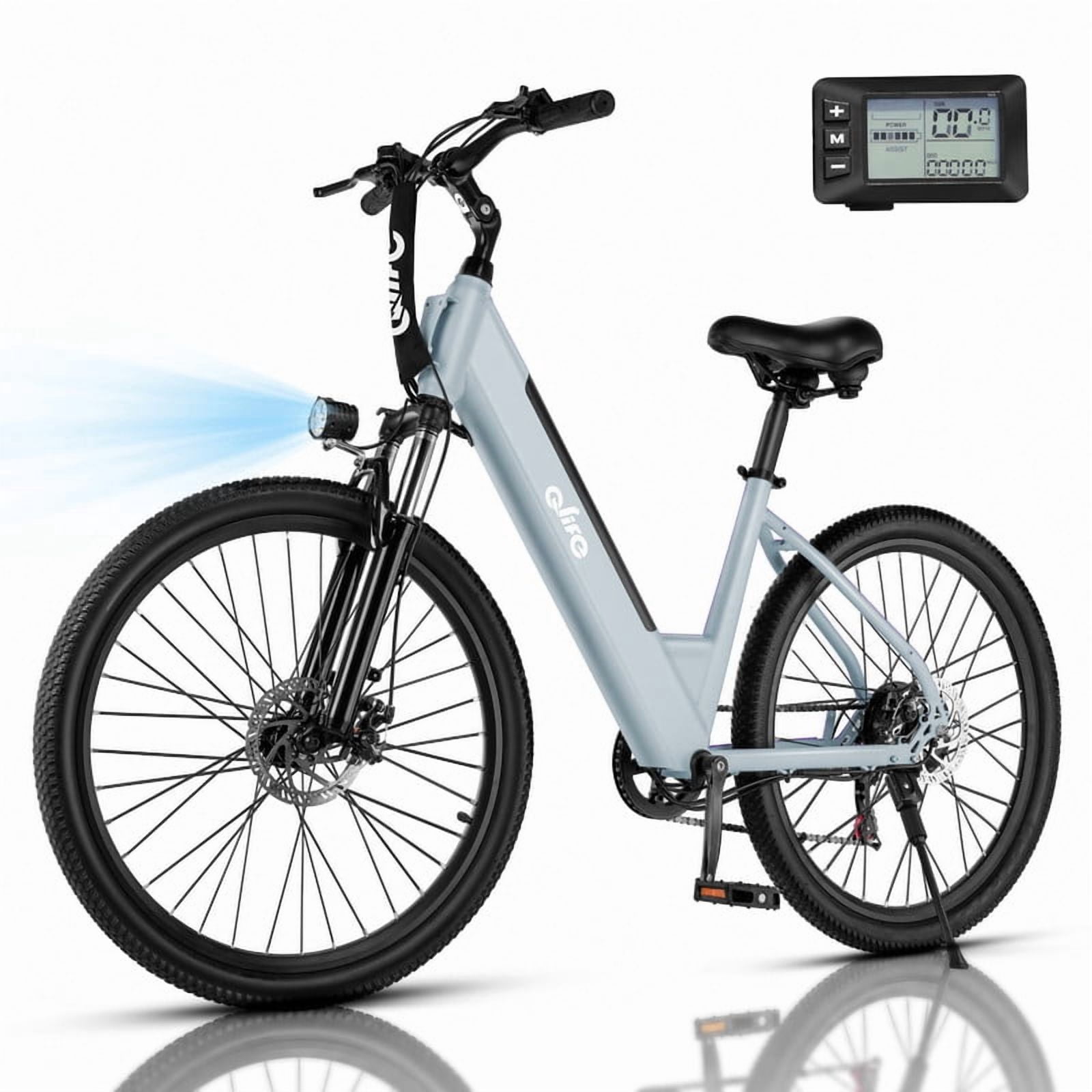 Electric Bike for Adults, Ebike Peak 750W Motor, 20MPH 36V Electric Mountain Bike with 7 Speed, electric bicycles,blue