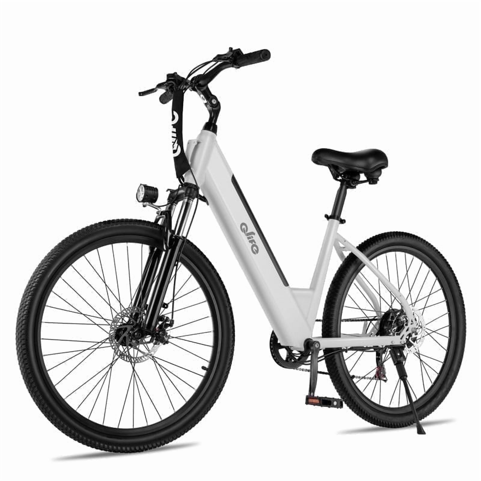 Electric Bike for Adults, Ebike Peak 750W Motor, 20MPH 36V Electric Mountain Bike with 7 Speed, electric bicycles,silver