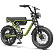 Actbest Fat Tire Electric Bicycle, 16"x 4.0" Fat Tire Ebike, 750W 48V 10.4Ah 25MPH Full Suspension, Electric Bike for Adults