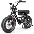 thumbnail image 1 of Actbest Fat Tire Electric Bicycle, 16"x 4.0" Fat Tire Ebike, 750W 48V 10.4Ah 25MPH Full Suspension, Electric Bike for Adults, 1 of 5