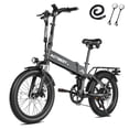 thumbnail image 1 of Actbest Summit Folding Electric Bike for Adults, 20" Fat Tires Ebike, 500W Motor, 48V 12AH, 7 Speed Electric Bicycle, 25MPH, Dual Suspension, 1 of 7