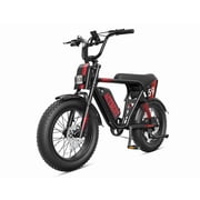 Actbest Striker Plus Fat Tire Electric Bicycle for Adults, 20"x4.0", 52V 20Ah, 20+MPH Hydraulic Brakes Moped Style E-Bike