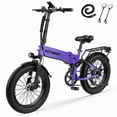 thumbnail image 1 of Actbest Summit Folding Electric Bike for Adults, 20" Fat Tires Ebike, 500W Motor, 48V 12AH, 7 Speed Electric Bicycle, 25MPH, Dual Suspension, 1 of 7