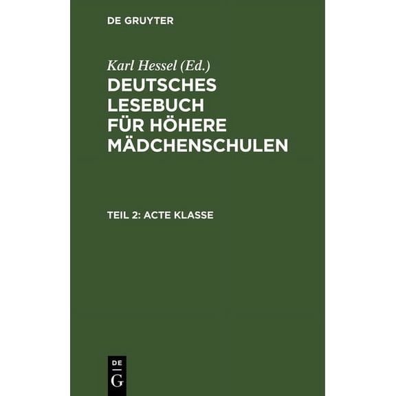 Acte Klasse (Hardcover)