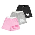 thumbnail image 1 of Actgleam 3-Pack Girls Shorts Summer Printed Active Shorts with Side Pockets & Elastic Waist,Size 6-13Y, 1 of 8