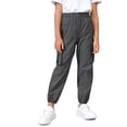 thumbnail image 1 of Actgleam Boys Girls Cargo Pants with Pockets Elastic Waist Joggers Trousers for Kids,Dark Gray,13-14Years, 1 of 8