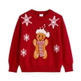 thumbnail image 1 of Actgleam Girls Christmas Sweaters Holiday Winter Boys Long Sleeve Crewneck Pullover Knit Tops,11-12Year, 1 of 9
