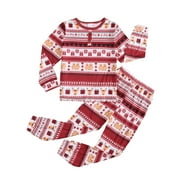 ACTGLEAM Girls Long Sleeves Pajamas Set Loose-fit Kids Sleepwear Pants,Yellow,10-11Years