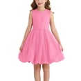 thumbnail image 1 of Actgleam Girls Short Sleeve Tutu Dress Birthday Wedding Party Tulle Dresses,Sizes 5-12,Pink, 1 of 11