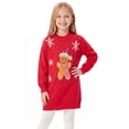 thumbnail image 1 of Actgleam Girls Sweater Dress Christmas Long Sleeve Knit Dress,11-12Y, 1 of 7