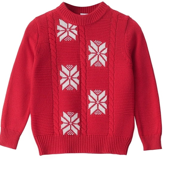 Actgleam Boys Sweater Pullover Long Sleeve Valentine's Day Sweaters,Red,9-10Years