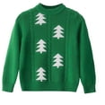 thumbnail image 1 of Actgleam Girls Christmas Sweater Winter Pullover Long Sleeve Ugly Christmas Sweaters,Green,9-10Years, 1 of 6