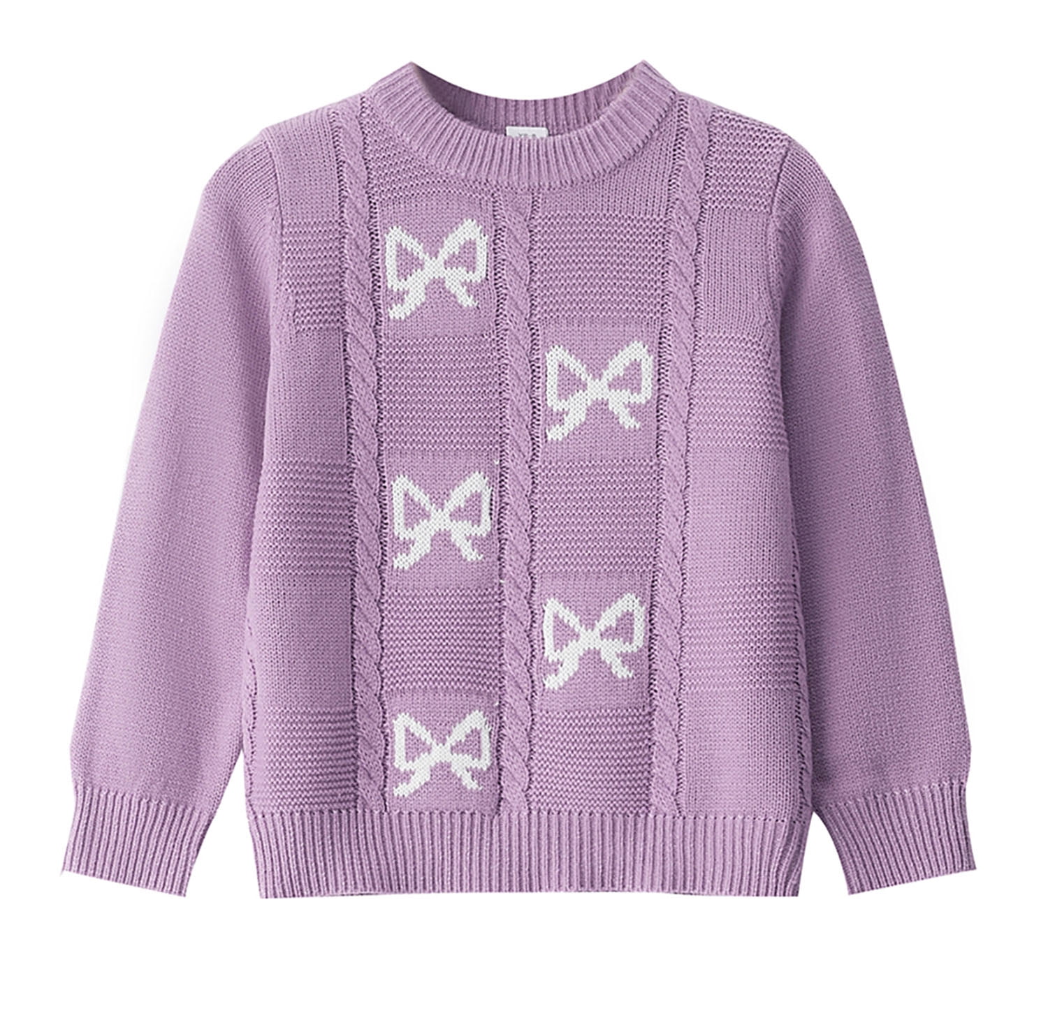 Actgleam Girls Sweaters Kids Winter Pullover Long Sleeve Knit Sweater