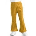 thumbnail image 1 of Actgleam Infant Baby Girls Flare Pants Ribbed Ruffle Bell Bottom Pants for Girl Trousers,Yellow,1-2Years, 1 of 9