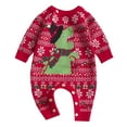 thumbnail image 1 of Actgleam Infant Babys Boys Girls Romper Winter Knitted Christmas Pajamas,12-18Months, 1 of 11
