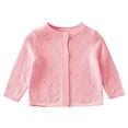 thumbnail image 1 of Actgleam Infant Girls Cardigan Sweater Long Sleeve Button up Knit Tops,Light Red,12-18Months, 1 of 7