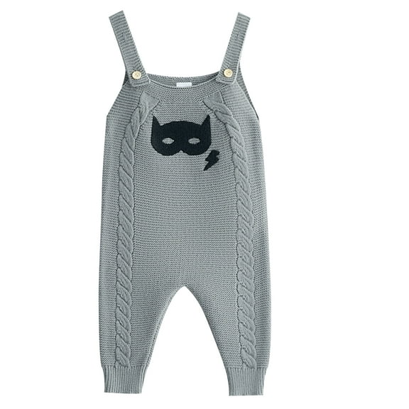 Actgleam Newborn Baby Boy Girl Halloween Outfits Sweater Rompers Sleeveless Overalls 3-6 Months Infant One Piece Clothes