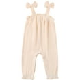 thumbnail image 1 of Actgleam Newborn Baby Girl Romper Sleeveless Jumpsuit Ruffled Bodysuit for Baby Girls,9-12Month, 1 of 7
