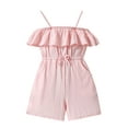 thumbnail image 1 of Actgleam Toddler Girl Jumpsuit Strap Sleeveless One-piece Summer Clothes 3-7T,Pink, 1 of 7