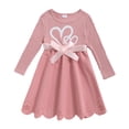 thumbnail image 1 of Actgleam Toddler Girls Long Sleeve Dress A-Line Formal Dresses for Girl,Pink,3Year, 1 of 8