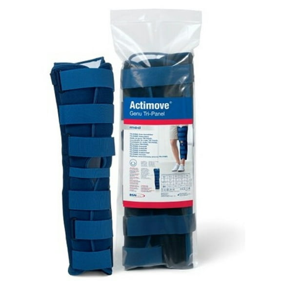 Actimove Genu Tri-Panel, Knee Immobilizer, Blue, 24in (61cm) Small/Medium (< 25)