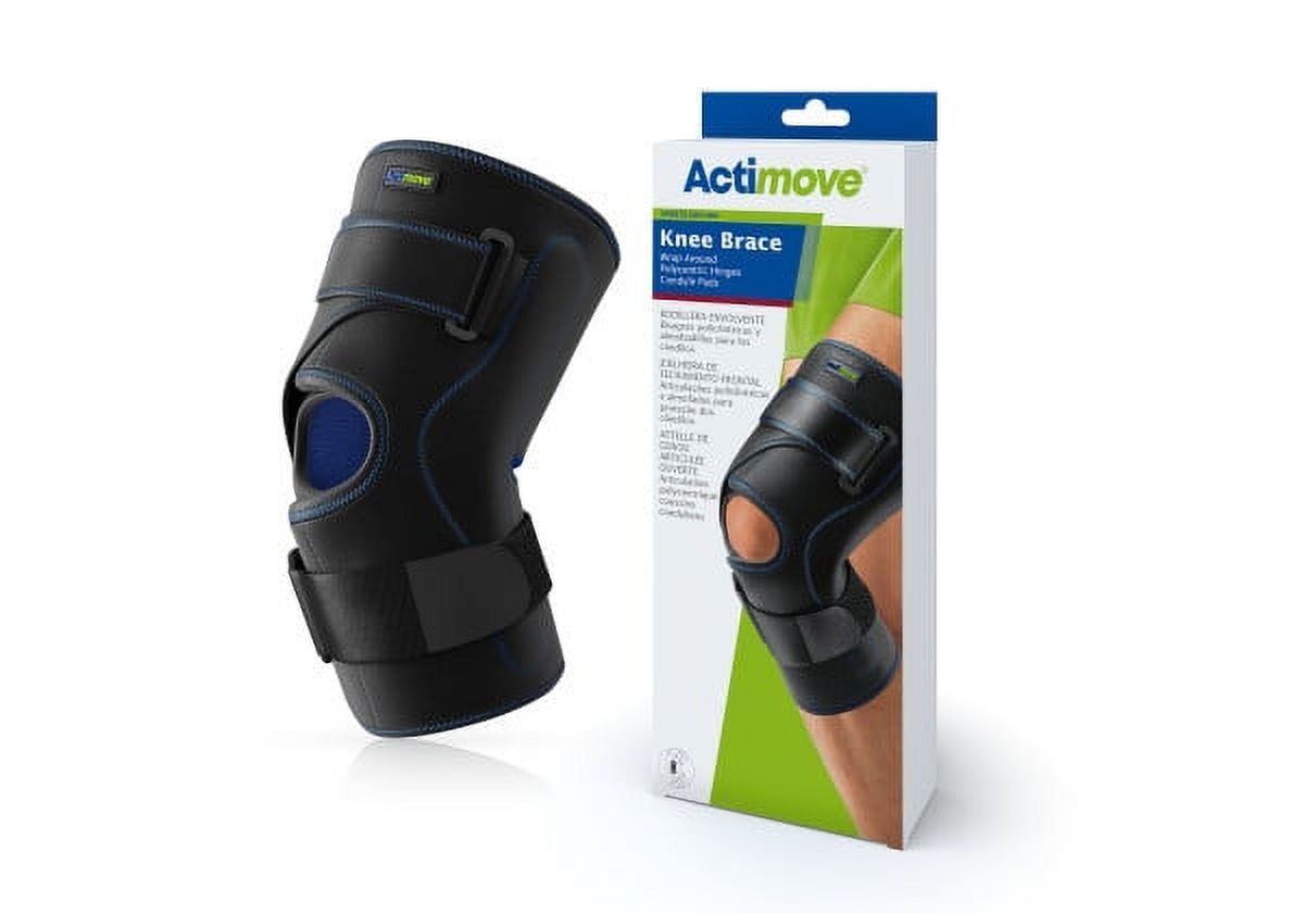 Actimove Knee Brace, Wrap Around, Polycentric Hinges, Condyle Pads, 4X-Large