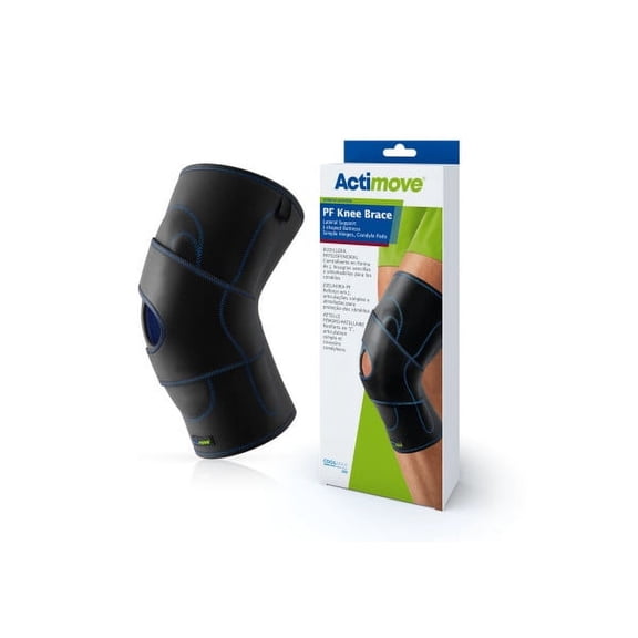 Actimove PF Knee Brace Lateral Support Simple Hinge Condyle Pad J Buttress Right XXL