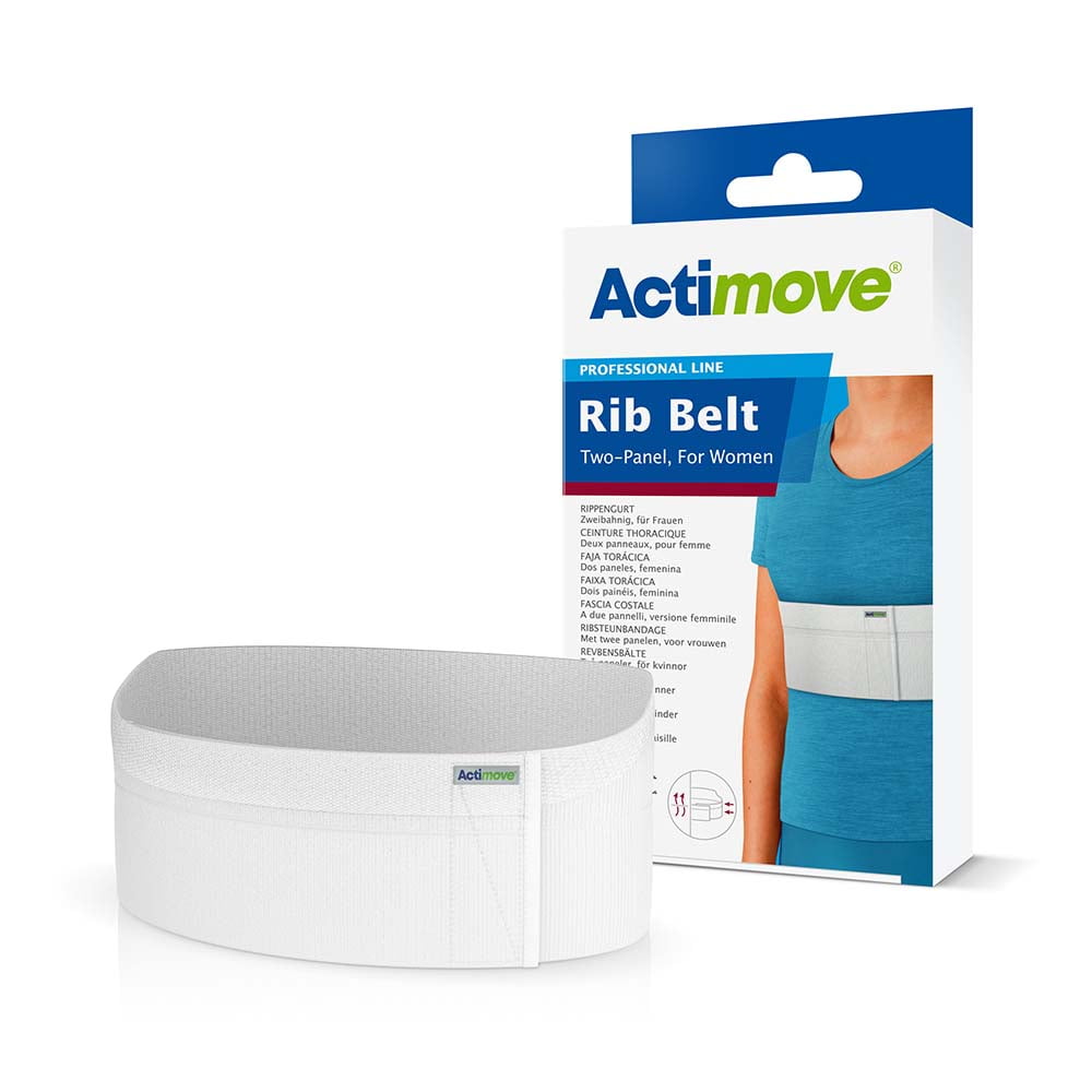 Actimove Professional TwoPanel Rib Belt For Women Elastic Chest Wrap