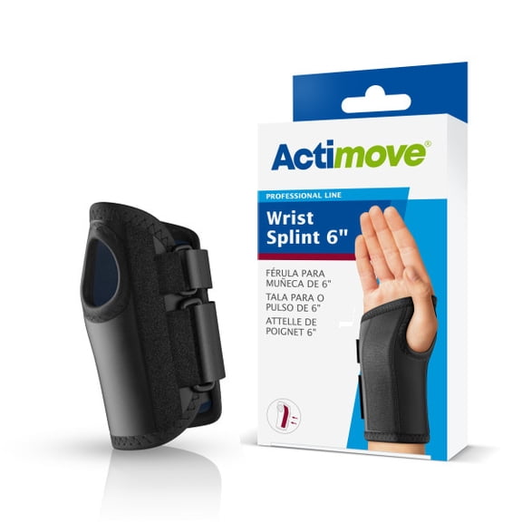 Actimove Wrist Splint 6IN Left Black Large