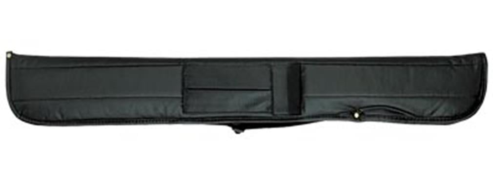 Black Vinyl Soft Pool Cue Case with Shoulder Strap