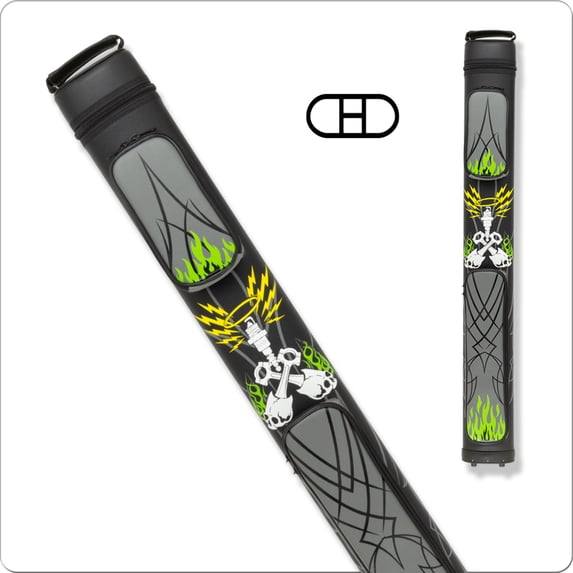 Action Sport ACX22D 2x2 Hard Pool Cue Case Billiard Stick Bag Billiards Cues