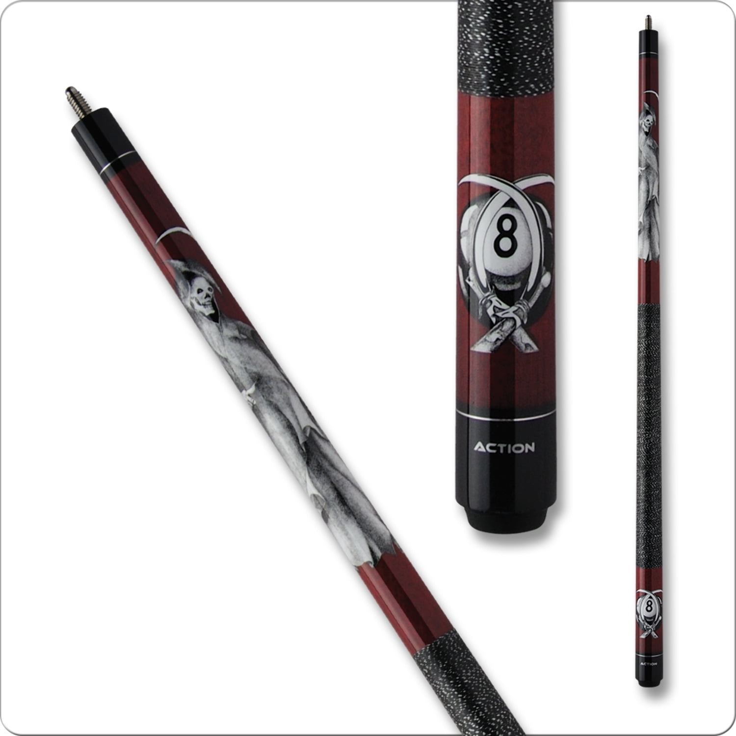19 Ounce Red Maple Adventure Pool Cue