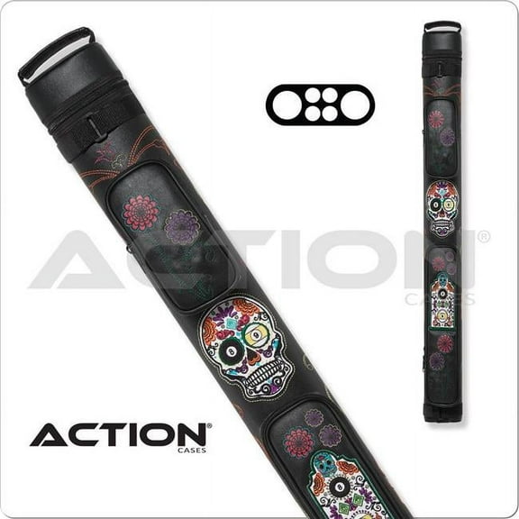 Action Calavera CALC22B 2x2 Stitch Hard Pool Cue Case Billiard Stick Bag Billiards Cues