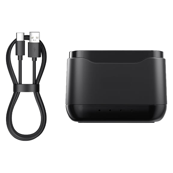 Action Camera 3 Battery Charging Station with MicroSDs Card Holder for Action5Pro Secure Quick Charging with LED Indicators