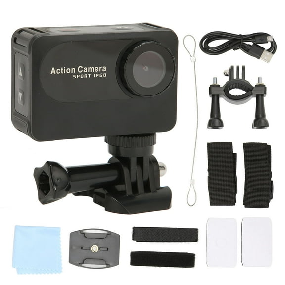 Action Camera 4K 170 Degree Lens 2.0 Inch HD Screen 30ft Waterproof WiFi Underwater Camcorder for Swimming Driving