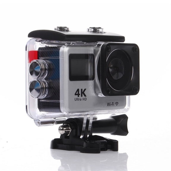 Action Camera 4K, WiFi Remote Control Sport Camera Dual Screen , Underwater 30M Waterproof Helmet Video Action Recording Camera ,Easy to Use