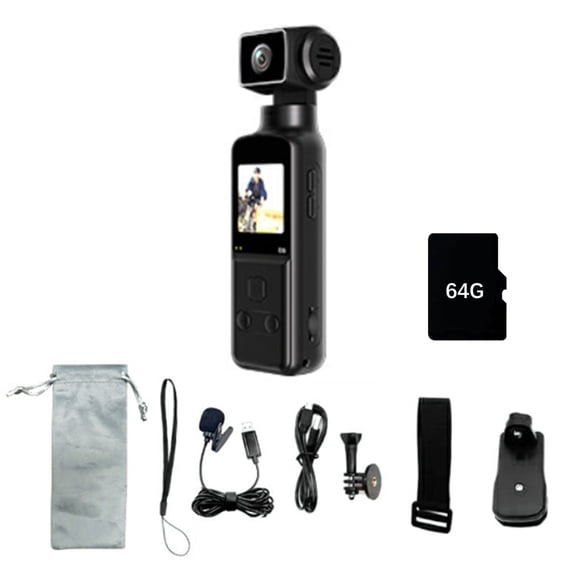 Action Camera 5K Clear with 270° Rotating Lens WiFi Connection for Cycling Travel Outdoor Sports Recording