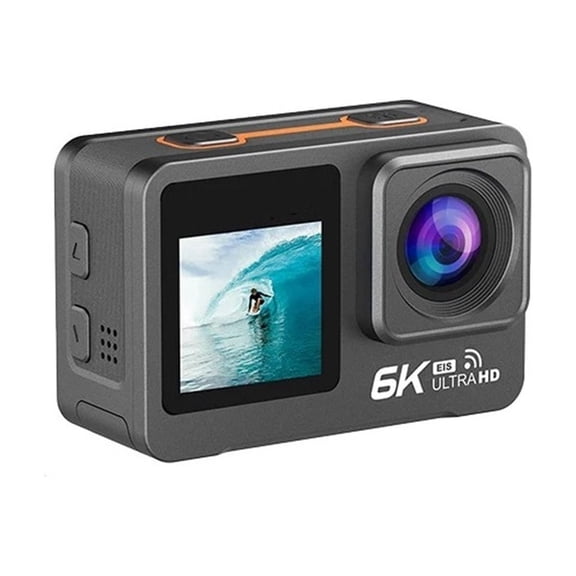 Action Camera 6K 4K60FPS EIS Wi-Fi Dual Screen 170D 2.0 Inch Touch Screen 30M Waterproof Sport Camera With Remote Control