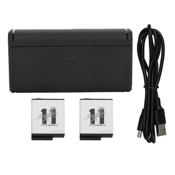 Action Camera Battery Charger Low Temperature Supports 3 Batteries Charging Portable Fast Charge Hub for Hero 11 10 9
