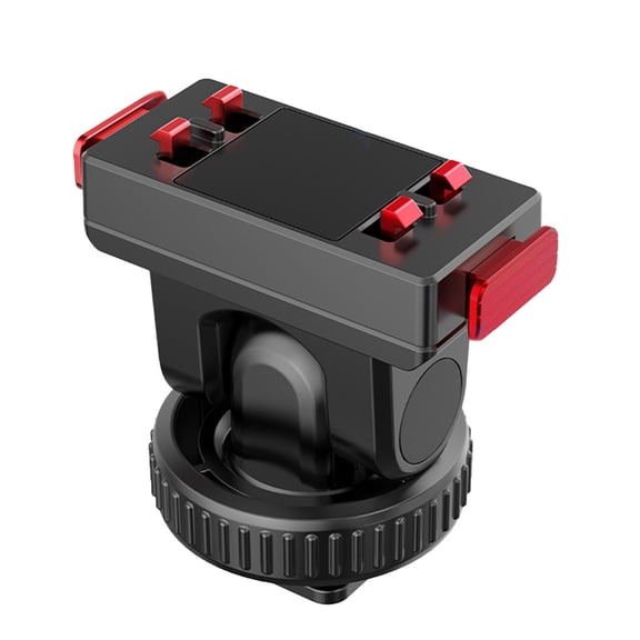 Action Camera Expansion Adapter with Pan Tilt Quick Release Base for Outdoor Shooting Accessories