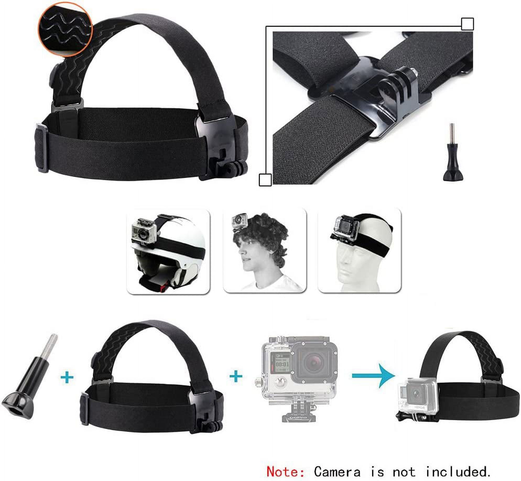Action Camera Head Mount Strap Wearing Head Belt Compatible with Gopro