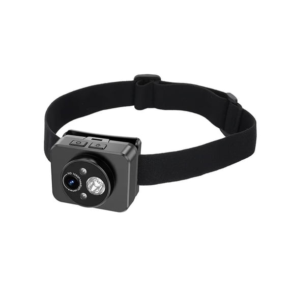Action Camera Headlight First Perspective 2MP Sports Camera Smart Wave Hand Induction Video Recorder Built-in Battery Action Cam