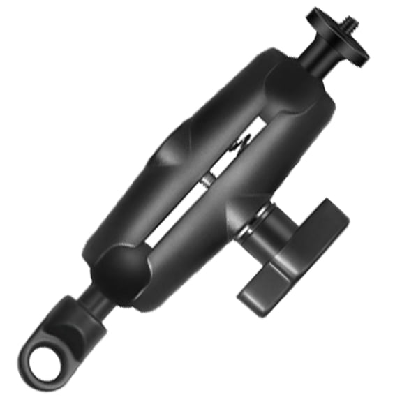 Action Camera Mount with 360 Degree Rotation Motorcycles Aluminum Constructions Camera Mount for Camera