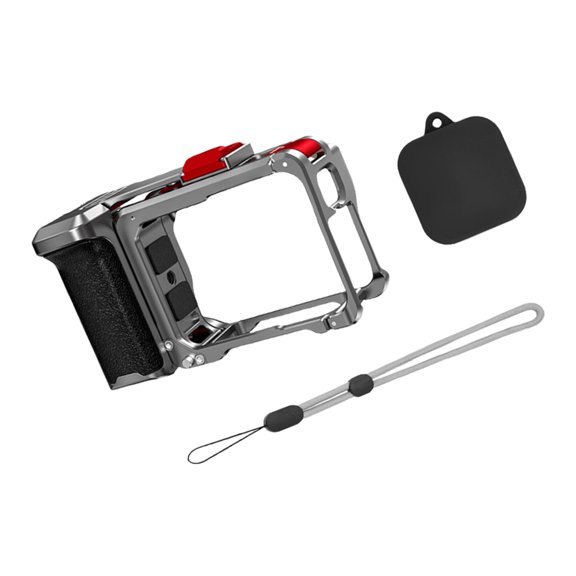 Action Camera Stabilizer Aluminum Frame Comfortable Metal Frame Protective Frame Cage Cold Shoe Holder For 1/2