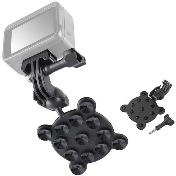 Action Camera Suction Cup Mount for GoPro Hero/Insta360/DJI Action,13-Suction Octopus Design with 360 Rotation Camera Mount for Pool,Car Dashboard & Gym