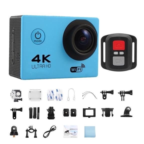 Action Camera Ultra HD 4K/30fps 2.0-inch 170D Underwater Waterproof Helmet Video Recording Cameras Sport Cam ,Lightweight