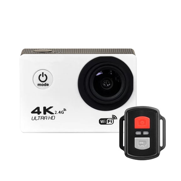 Action Camera Ultra HD 4K WiFi Remote Control Sport Camera30m Waterproof Pro Sports DV Helmet Video Recording Camera ,Easy to Use
