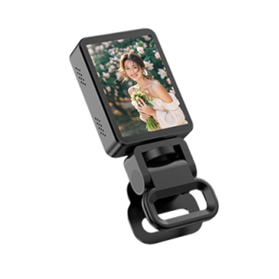 Action Camera Vlogging 2.4 Inch Magnetic Selfie Monitor Screen, BT Connection, Wireless Rear Camera Mirror with Universal Clip, Adjustable Focus, Fit for IOS Phones Tablets Vlog Live