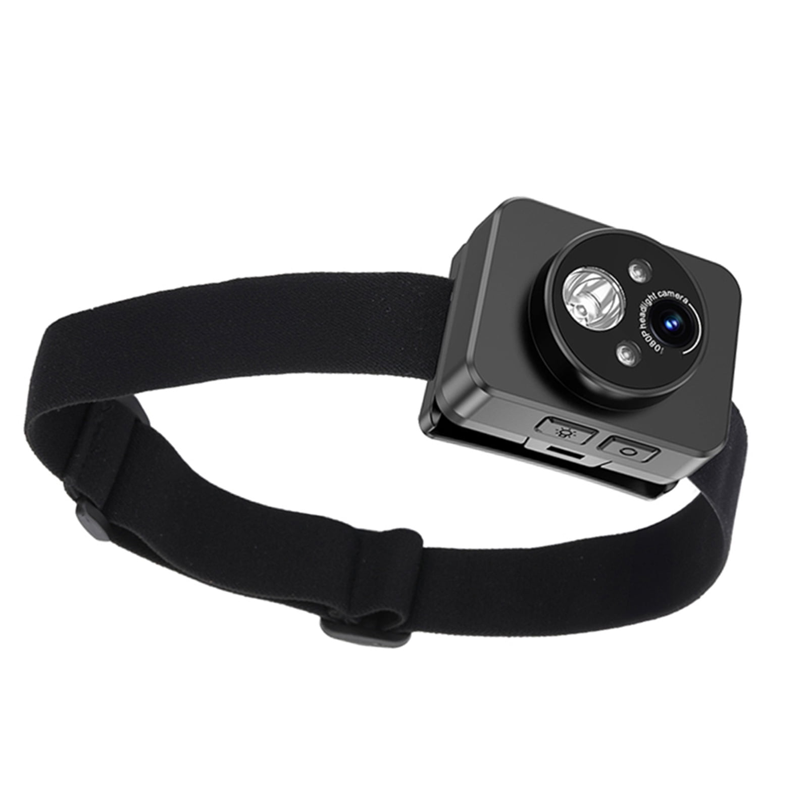 Action Camera with LED Light 1080P Video Recorder Headlamp Camera for Outdoor Enthusiasts Athletes Adventure Camera