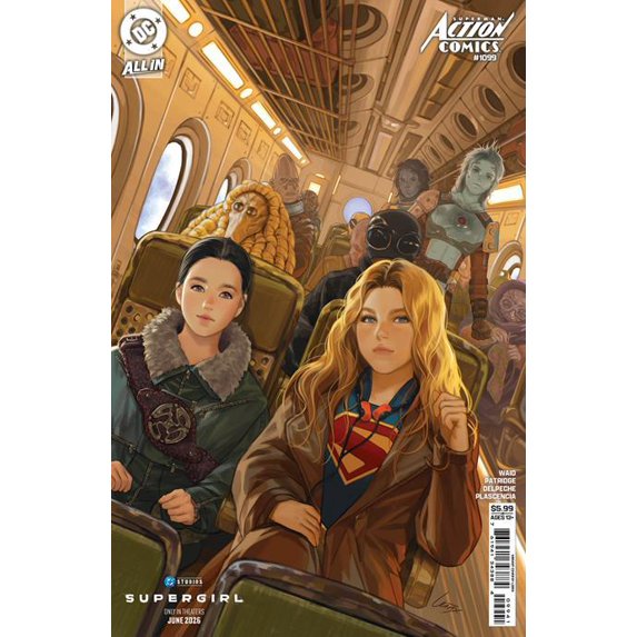 Action Comics #1099 Cvr D Lesley Leirix Li Supergirl Movie Card Stock Var (the Reign Of The Superboys) DC Comics Comic Book